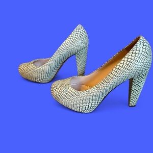 Loeffler Randall Textured Cream Heels